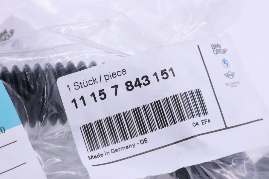 F10 F06 F12 F13 M5 M6 S63 純正ブローバイホースとターボインレットのシール 左右バンクセット