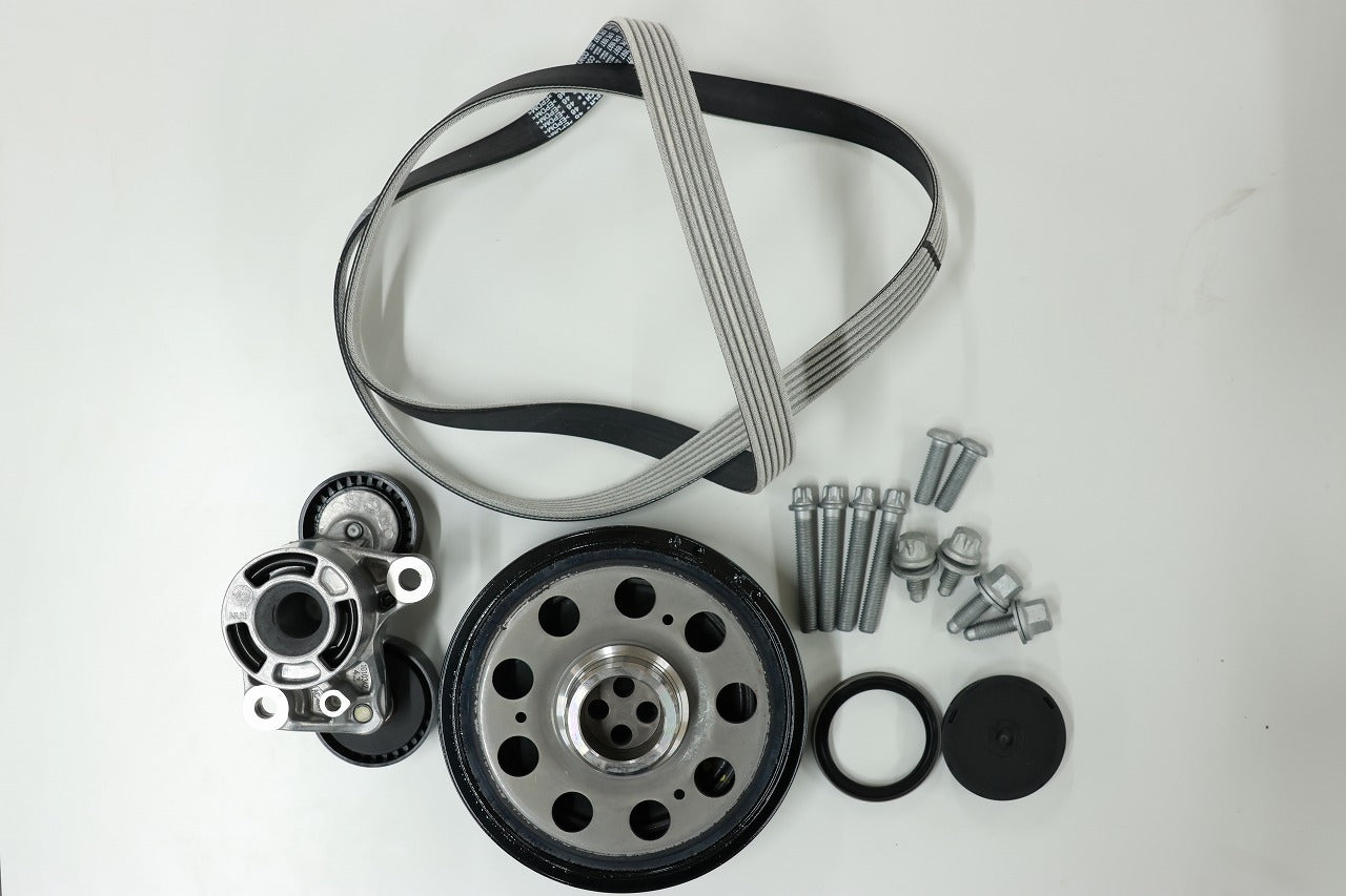 BMW N47ディーゼル バイブレーションダンパー交換 周辺部品セット