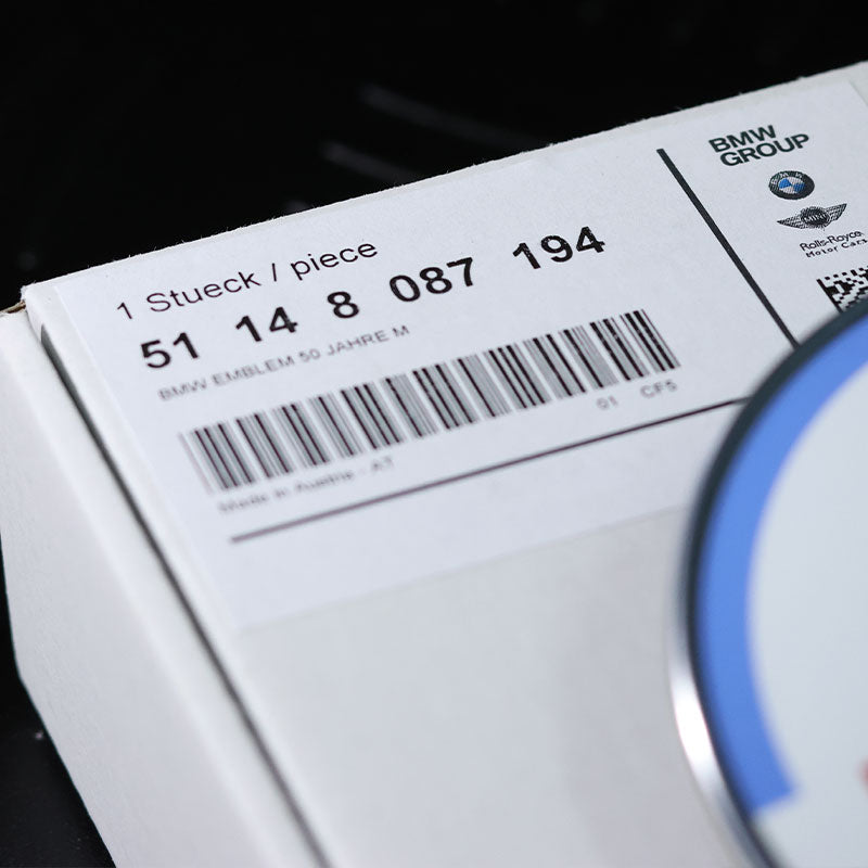 M社50周年記念エンブレム 82mm 51148087194