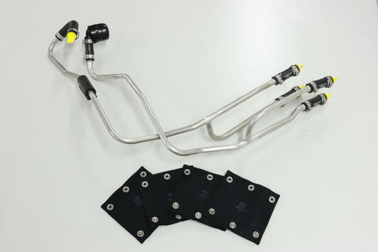 F10 F06 F12 F13 M5 M6 S63 ターボチャージャー冷却パイプ、ホース、ヒートプロテクション セット