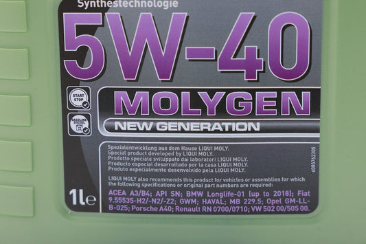 LIQUIMOLY Molygen 5w-40 1リッターボトル 補充用に