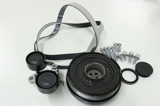 BMW N47ディーゼル バイブレーションダンパー交換 周辺部品セット